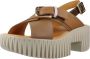 4CCCCEES dames sandaal Plia Juno naturel leder - Thumbnail 2