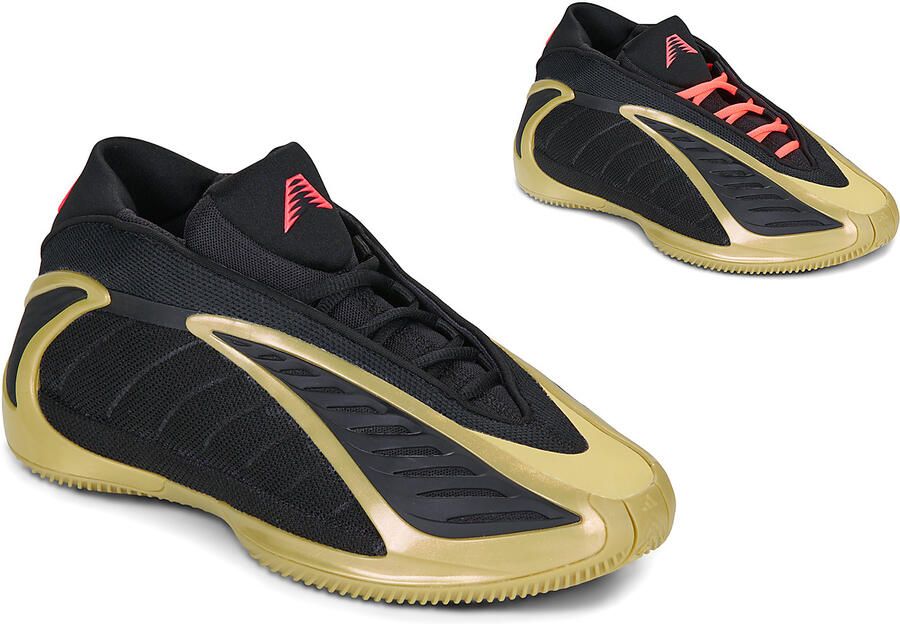 Adidas Anthony Edwards Sneakers Zwart 1 3 Mesh Synthetisch