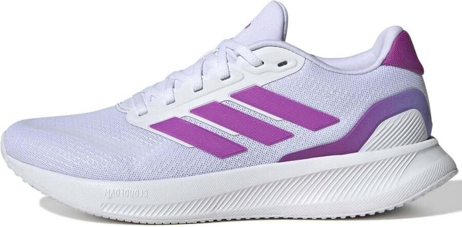 Adidas Dames Runfalcon 5 Hardloopschoenen JR3089 Cloudfoam Adiwear Sneakers Wit - Foto 4