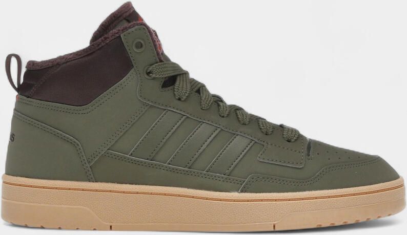 Adidas Hoge Sneakers Rapid Court Mid Winterized Olive Strata Shadow Brown Gum