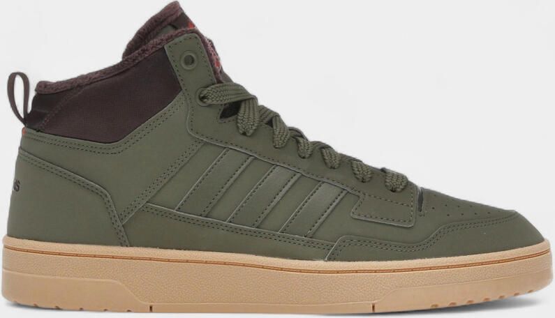 Adidas Hoge Sneakers Rapid Court Mid Winterized Olive Strata Shadow Brown Gum