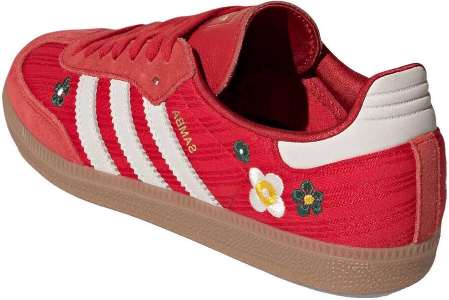 ADIDAS ORIGINALS Sneakers laag 'SAMBA' pasteelgeel donkergroen rood offwhite
