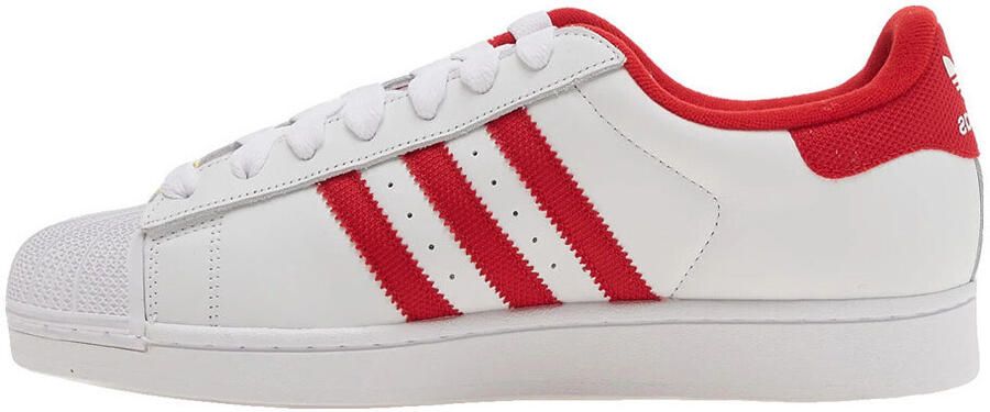 Adidas Lage Sneakers Baskets superstar ii blanc rouge or