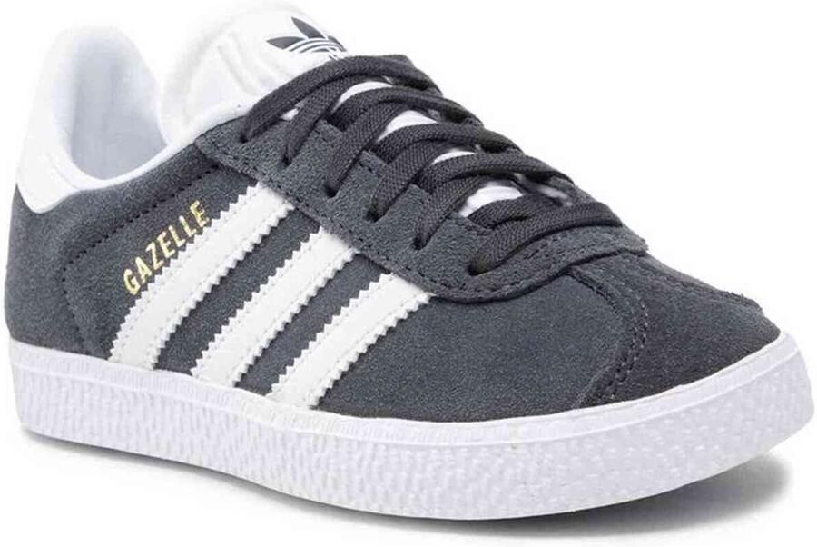 Adidas Originals Gazelle II Kinderen Dark Grey Heather Footwear White Gold Metallic Kind - Foto 4