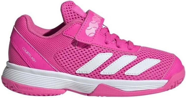 Adidas Perfor ce Courtflash Tennisschoenen met Klittenband Kids Kinderen Roze - Foto 2