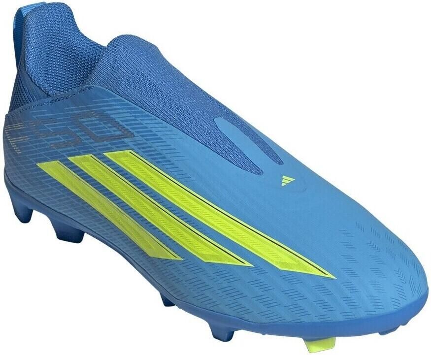 Adidas Perfor ce F50 League Laceless Firm Ground Multi Ground Voetbalschoenen Kids Kinderen Blauw - Foto 2