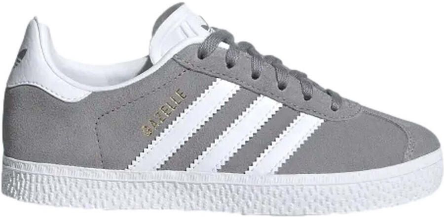 Adidas Originals Gazelle Junior Grey Three Cloud White Gold Metallic- Dames Grey Three Cloud White Gold Metallic - Foto 2