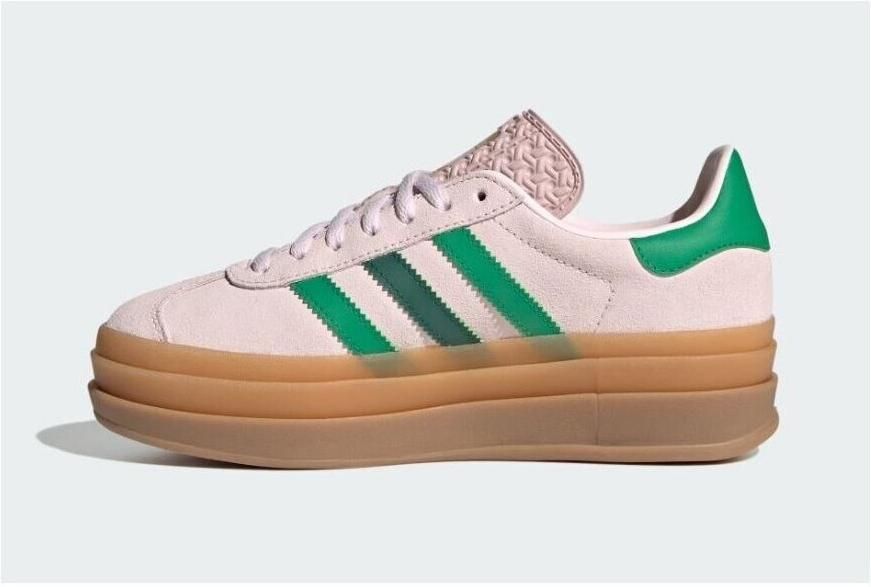 Adidas Originals Gazelle Bold sneakers lichtroze groen - Foto 4