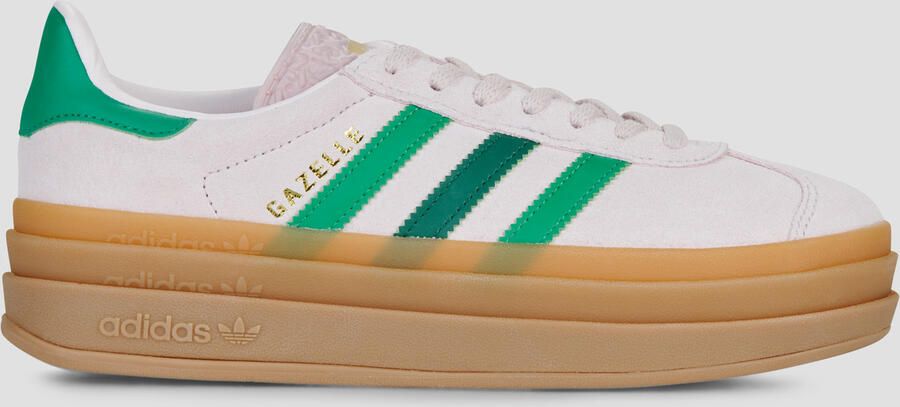 Adidas Originals Gazelle Bold sneakers lichtroze groen - Foto 4
