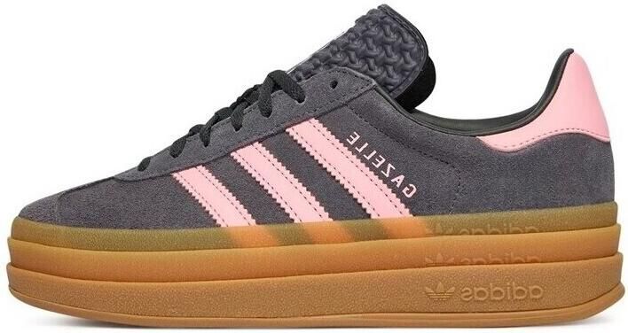 Adidas Originals Gazelle Bold sneakers donkerbruin roze