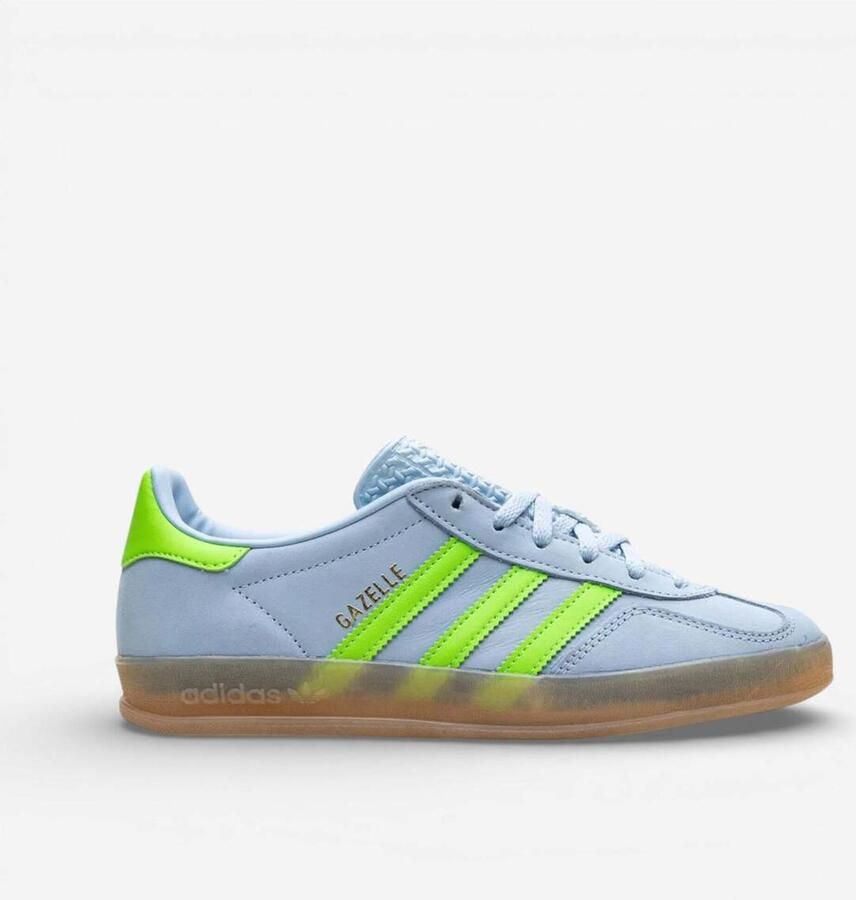 Adidas Lage Sneakers Gazelle Indoor Clear Sky Solar Green ( 's)