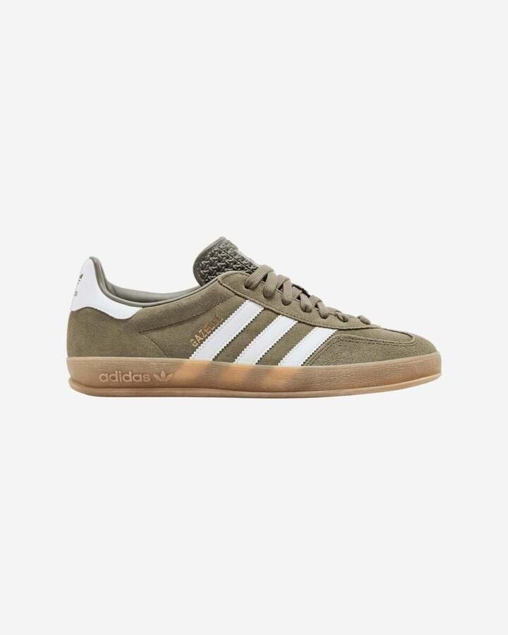 Adidas Lage Sneakers Gazelle Indoor Olive Strata Cloud White Gum