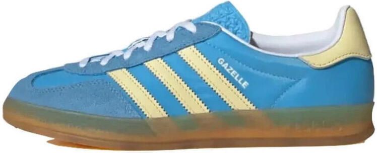Adidas Lage Sneakers Gazelle Indoor Semi Blue Burst Almost Yellow