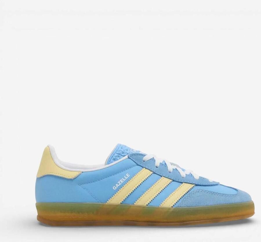 Adidas Lage Sneakers Gazelle Indoor Semi Blue Burst Almost Yellow ( 's) - Foto 2