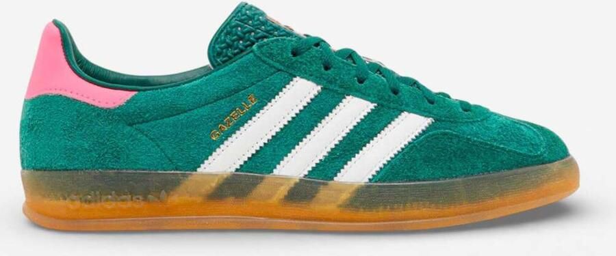Adidas Lage Sneakers Gazelle Indoor Collegiate Green Lucid Pink ( 's) - Foto 2