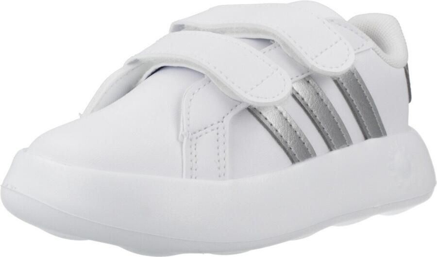 Adidas Sportswear Grand Court 2.0 sneakers wit matzilver Imitatieleer 19 - Foto 4