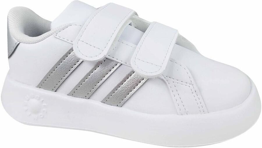 Adidas Sportswear Grand Court 2.0 sneakers wit matzilver Imitatieleer 20 - Foto 5