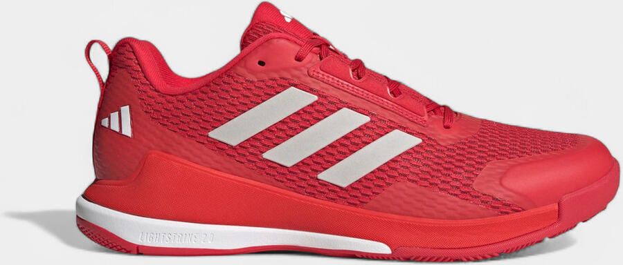 Adidas Lage Sneakers Novaflight 2 Indoor Pure Ruby Zero Metalic Cloud White
