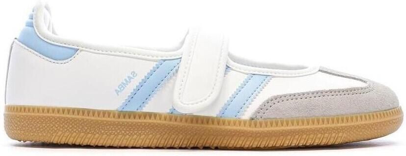 ADIDAS ORIGINALS Ballerina's 'Samba' donkerbeige lichtblauw wit