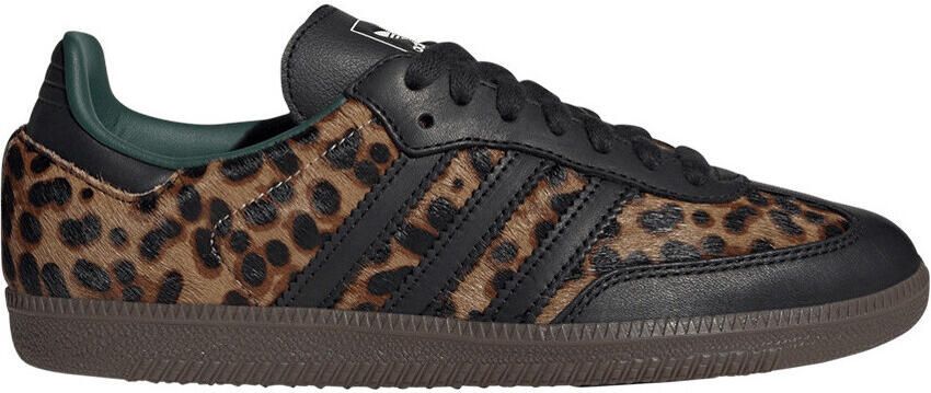 Adidas Lage Sneakers Samba OG Black Green Leopard (Women's)