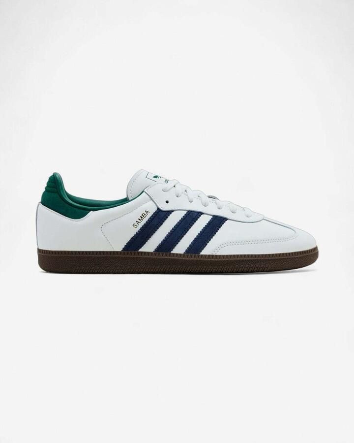Adidas Lage Sneakers Samba OG Black White Collegiate Green