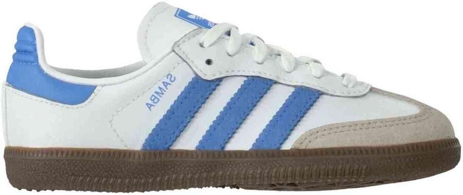 Adidas Lage Sneakers Samba OG "Cloud White Blue Fusion Gum"