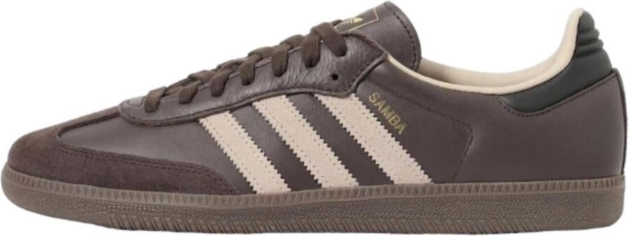Adidas Lage Sneakers Samba OG Dark Brown Beige Gum