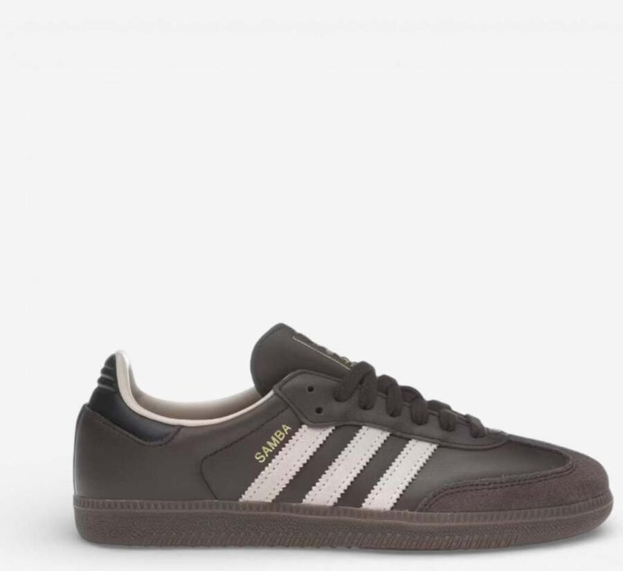 Adidas Lage Sneakers Samba OG Dark Brown Beige Gum