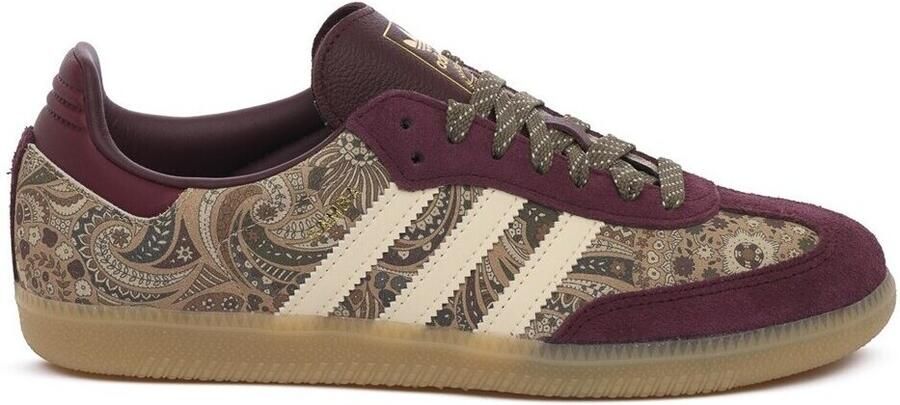 ADIDAS ORIGINALS Sneakers laag 'Samba OG X Liberty London' ecru kaki olijfgroen bourgogne