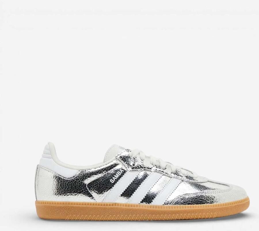 Adidas Lage Sneakers Samba OG Silver Metallic Cloud White ( 's)