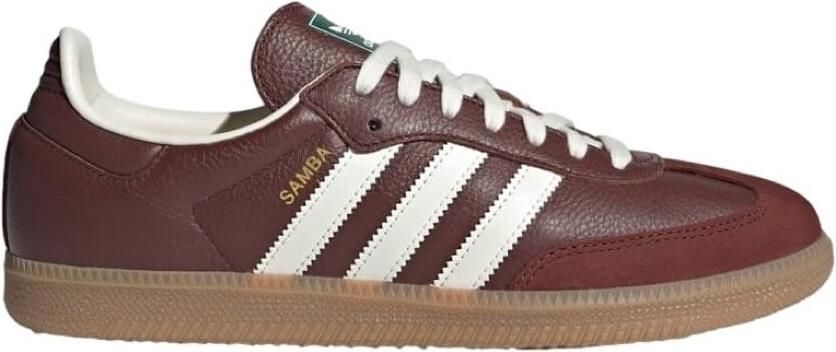 Adidas Originals Samba OG Schoenen Dames Maroon Gold Metalli - Foto 5