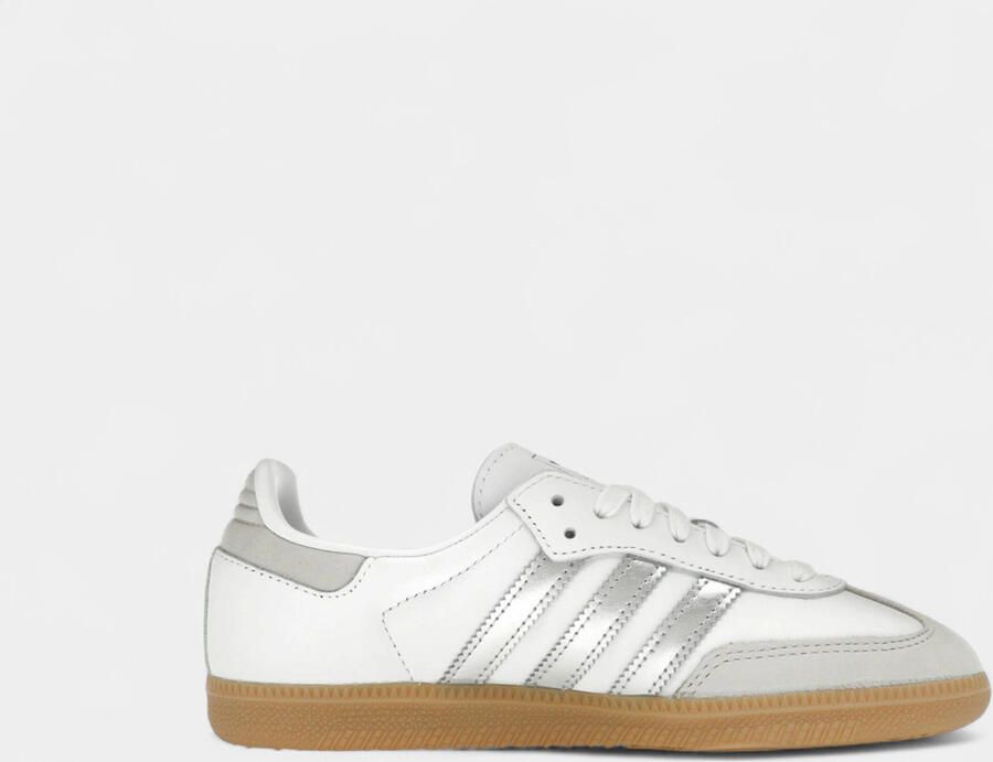 Adidas Lage Sneakers Samba OG White Silver Metallic Grey ( 's)