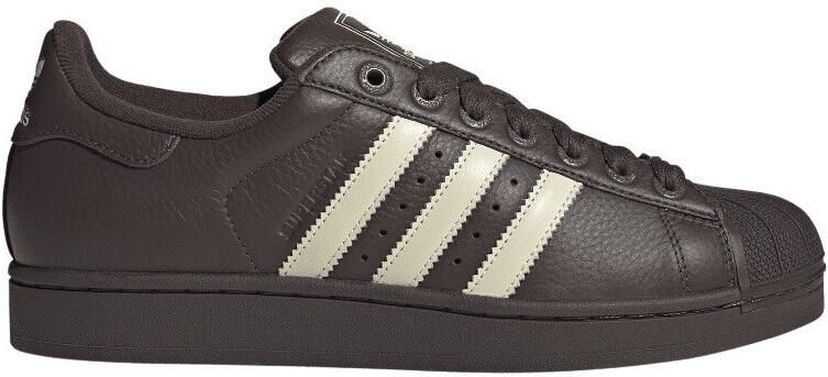 Adidas Lage Sneakers Superstar II Brown Cream