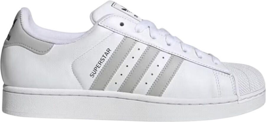 Adidas Lage Sneakers Superstar II White Grey Two