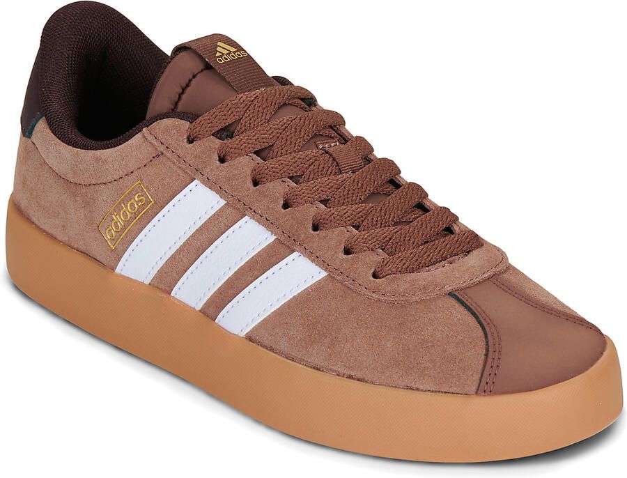 Adidas Sportswear VL Court leren sneakers bruin lila - Foto 14