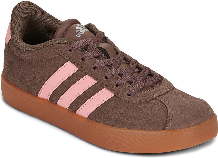 Adidas Sportswear VL Court leren sneakers bruin lichtroze - Foto 5