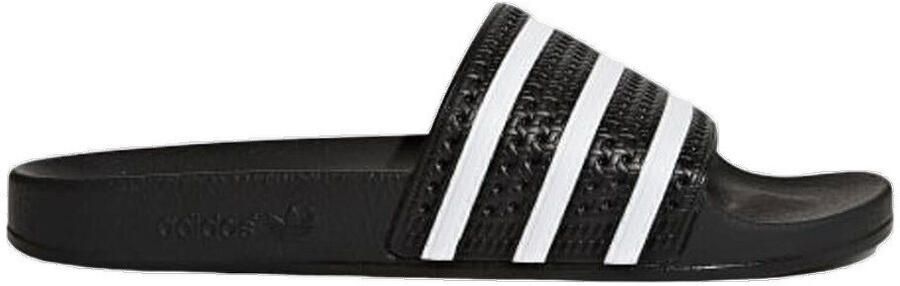 Adidas adilette Slippers en Sandalen Zwart 2 3 Mesh Synthetisch