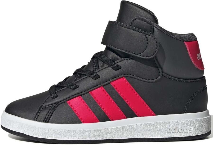 Adidas Sportswear Grand Court Mid sneakers zwart rood grijs - Foto 4