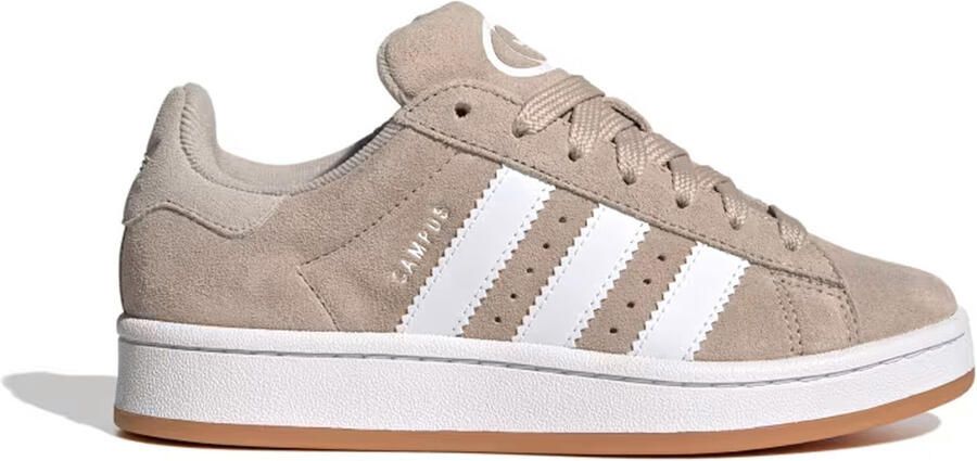 Adidas Originals Campus 00's suède sneakers beige wit gum Leer 35 1 2