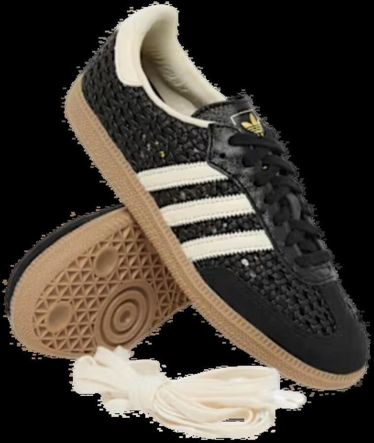 Adidas Sneakers Samba OG Basketweave Black Cream White