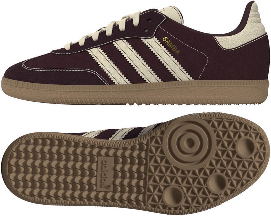 Adidas Sneakers Samba OG Shadow Red Warm Vanilla (GS)