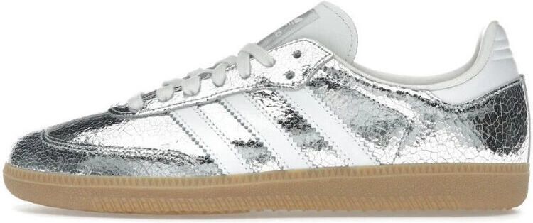 Adidas Sneakers Samba OG Silver Metallic Cracked Leather
