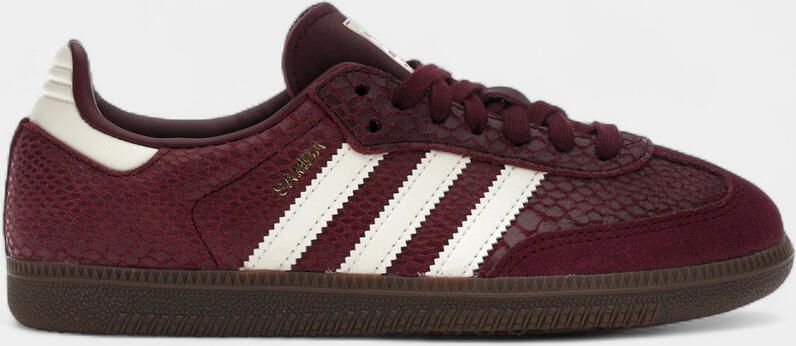 Adidas Sneakers Samba OG Snakeskin Maroon Cream White ( 's)