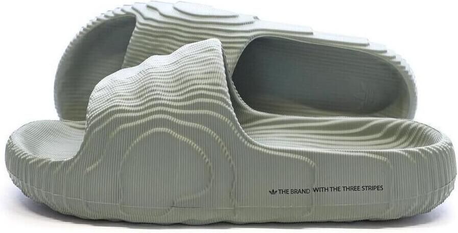 Adidas Originals Adilette 22 Badslippers Adilette Schoenen silver green silver green core black maat: 46 beschikbare maaten:39 40.5 42 43 44.5 4 - Foto 3