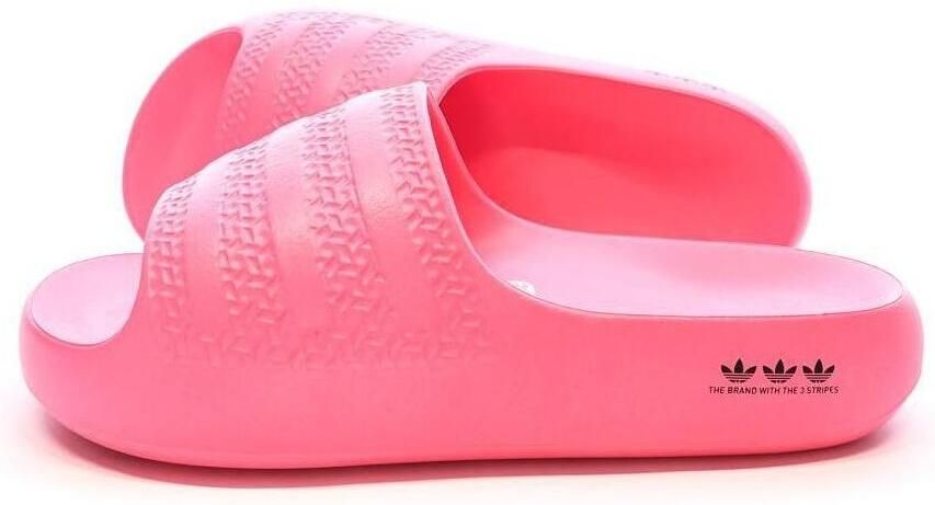 Adidas adilette Slippers en Sandalen Dames Roze 2 3 Mesh Synthetisch