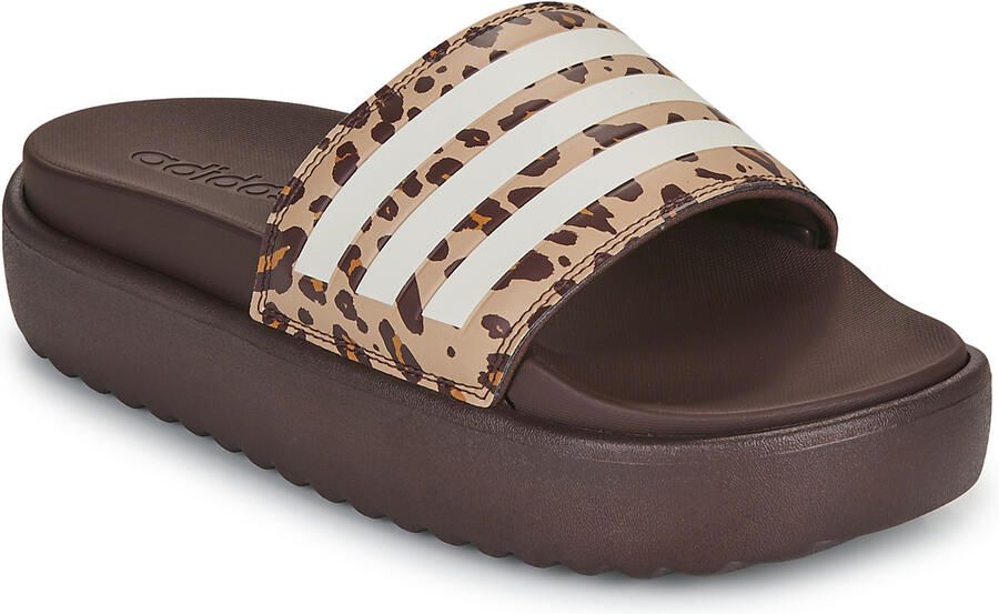 Adidas Sportswear adilette Platform Badslippers Bruin - Foto 3