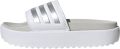 Adidas Women's Adilette Platform Slides Sandalen 1 3 wit grijs - Wit