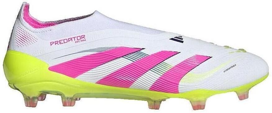 Adidas Predator Elite Veterloze Gras Voetbalschoenen (FG) Wit Roze Neongeel
