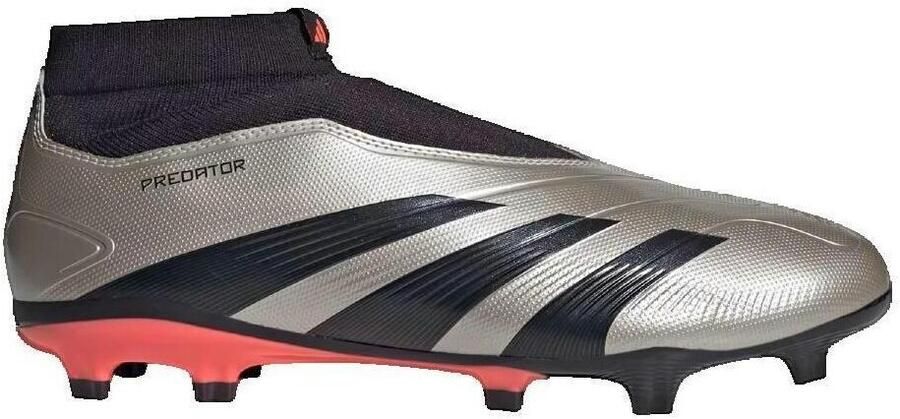 Adidas Predator League Laceless FG Platinum Metallic Aurora Black Turbo Platinum Metallic Aurora Black Turbo - Foto 2