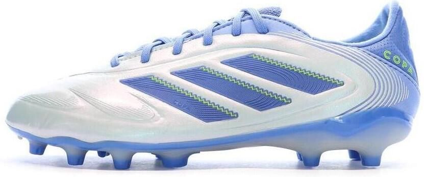 Adidas Copa Pure III Elite Gras Kunstgras Voetbalschoenen (MG) Kids Blauw Grijs Neongeel